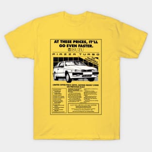 ISUZU PIAZZA TURBO - advert T-Shirt